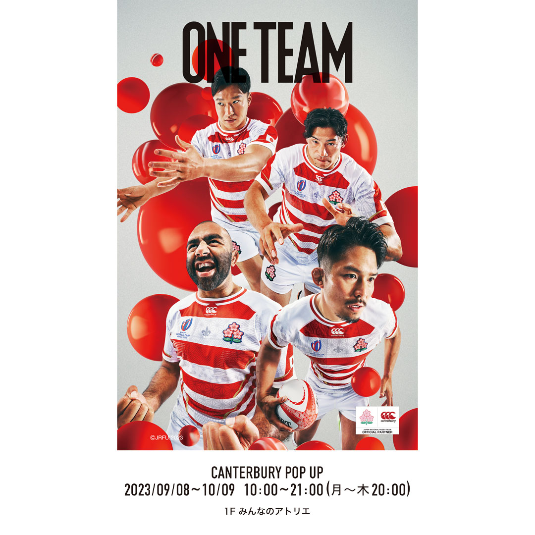 9月8日～10月9日 カンタベリーPOP UP SHOP開催