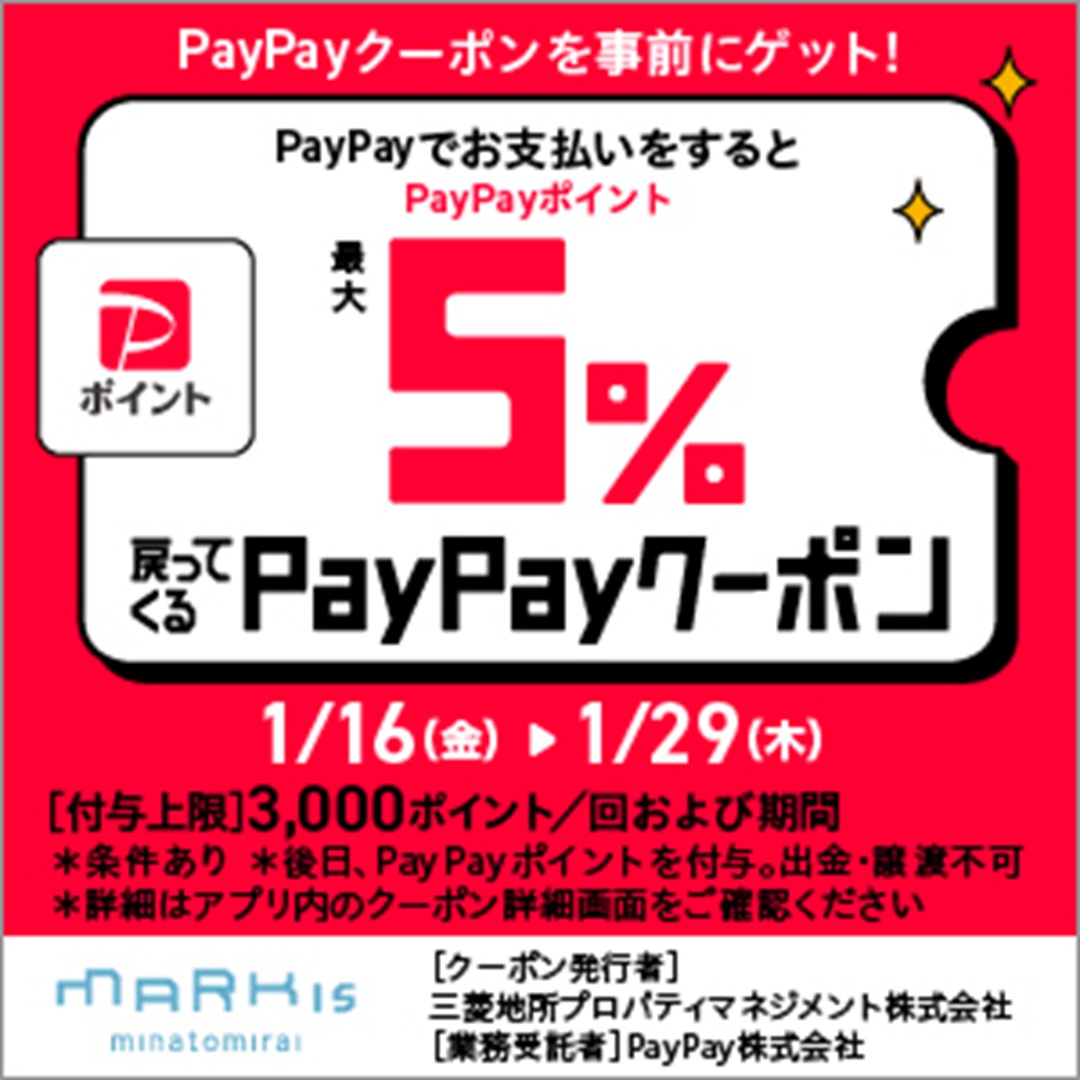 PayPay5%クーポンキャンペーン